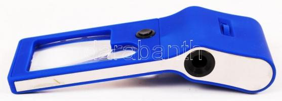 Bontatlan, új nagyító beépített ledes világítással, 55x mini mikrószkóppal, UV lámpával / Magnifier ...