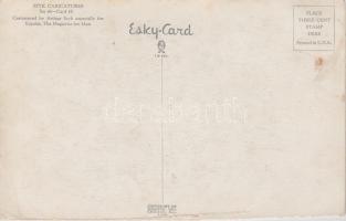 1942 - Szyk Caricatures. A complete set of 6 humourous propaganda postcards; caricatured by Arthur S...