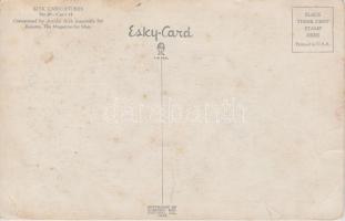 1942 - Szyk Caricatures. A complete set of 6 humourous propaganda postcards; caricatured by Arthur S...