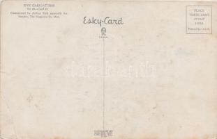 1942 - Szyk Caricatures. A complete set of 6 humourous propaganda postcards; caricatured by Arthur S...