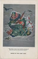1942 - Szyk Caricatures. A complete set of 6 humourous propaganda postcards; caricatured by Arthur S...