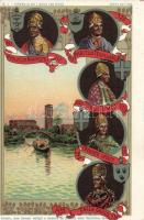 Venezia - Ed I Suoi 120 Dogi / The doges of Venice; a set of 24 unused lithographic postcards