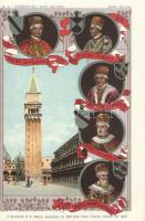 Venezia - Ed I Suoi 120 Dogi / The doges of Venice; a set of 24 unused lithographic postcards