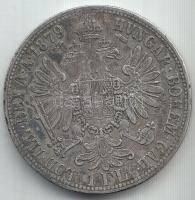 Ausztria 1879. 1Fl Ag "Ferenc József" T:3 Austria 1879. 1 Florin Ag "Franz Joseph" C:F Krause KM#2222