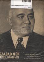 Rákosi Mátyás egész oldalas arcképe a "Stzabad Nép" képes mellékletében (1950.X.15)