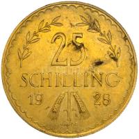 Ausztria 1928. 25Sch Au (5.9g/0.900) T:2,2- Austria 1928. 25 Schilling Au "5.9g/0.900" C:aXF