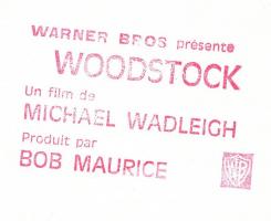 1969-1970 A Woodstock-i zenei fesztiválról készített film két jelenete, pecséttel jelzett, 2 db fotó...