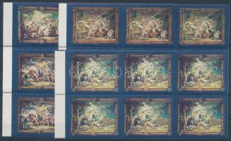Flamand faliszőnyegek (III.) sor hatostömbökben, Flemish tapestries (III.) set in blocks of 6