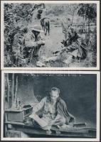 13 darabos modern, vietnámi képeslap sorozat Ho Si Minhnel / Vietnamese postcards series with 13 modern cards, Ho Chi Minh