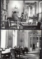 cca 1930-1940 Fővárosi Szabó Ervin Könyvtár termei és olvasói, eredeti negatívokról készült későbbi ...