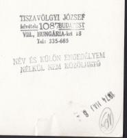 1974 Tiszavölgyi József: Író-olvasó találkozó Weöres Sándorral, vintage fotó, pecséttel jelzett, 13x...