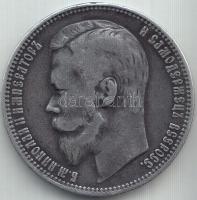 Oroszország 1900. 1R Ag "II. Miklós" T:3 Russia 1900. 1 Ruble Ag "Nicholas II" C:F Krause Y#59.3