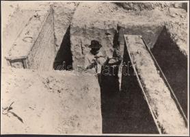 cca 1930-1940 Magyar Agrártudományi Egyetem, Talajtani tanszék, ásatás, talajvizsgálat, 16x23 cm