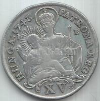 1743KB 15Kr Ag "Mária Terézia" (6.25g) T:3
Unger III.: 1245., Huszár: 1711