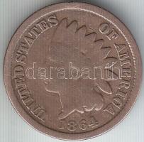 Amerikai Egyesült Államok 1864. 1c "Indián" T:3
USA 1864. 1 Cents "Indian" C:F
K...