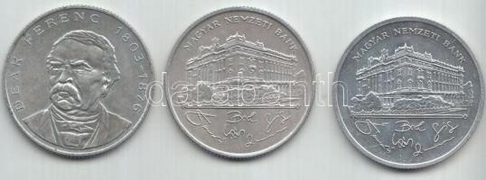 1992-1994. 200Ft Ag "MNB" (2xklf) + "Deák" (1x) T:2