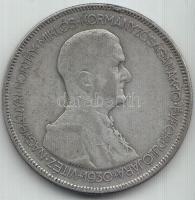 1930. 5P Ag "Horthy-jobbra" T:3 Adamo P8