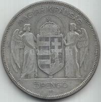 1930. 5P Ag "Horthy-jobbra" T:3
Adamo P8