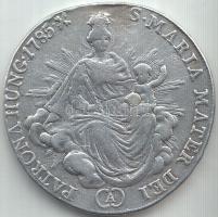 1785A 1/2 Tallér Ag "II. József" T:3 Huszár:1870., Unger III.:1321.