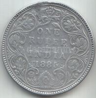 Brit-India 1885. 1R Ag "Viktória" T:3 British India 1885. 1 Rupee Ag "Victoria" C:F Krause KM#492