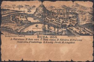Budapest Buda anno 1650 (small tear)
