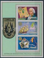 Nemzetközi bélyegkiállítás blokk felülnyomással, International Stamp Exhibition block with overprint