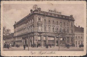 Győr Meixner Royal szálloda, Fehérhajó szálloda; Nitsmann József kiadása (EK)