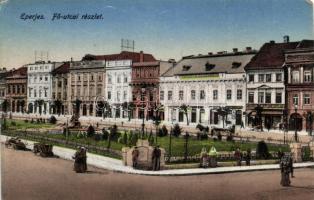 Eperjes Fő utca; Stehr kiadása / Main street (fa)