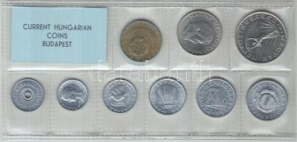 1973. 2f-10Ft 9db klf érmés forgalmi sor fóliatokban T:1