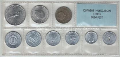 1975. 2f-10Ft 9db klf érmés forgalmi sor fóliatokban T:1