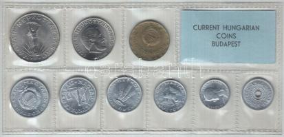 1977. 2f-10Ft 9db klf érmés forgalmi sor fóliatokban T:1