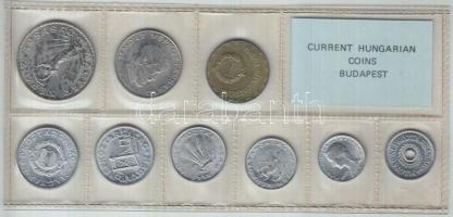 1980. 2f-10Ft 9db klf érmés forgalmi sor fóliatokban T:1