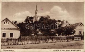Nógrádszakál Római katolikus templommal (b)