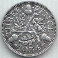 Nagy-Britannia 1934. 3P Ag "V. György" T:2-
Great Britain 1934. 3 Pence Ag "George V&...