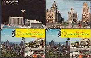 4 db MODERN külföldi városképes lap: 1967 Montreal, Nemzetközi Kiállítás (3); Syracuse (1) / 4 modern foreign postcards: Montreal, 1967 International and Universal Exposition (3), Syracuse (1)