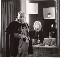 cca 1970-1980 Rakonczay: Feleky Kamill a Valaki a sötétből című előadásban, 12x12 cm