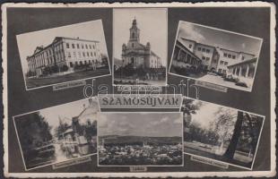 Szamosújvár állami főgimnázium, női tanítóképző, örmény templom / main grammar school, teacher training school, Armenian church (Rb)