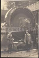 1933 Resicai Gépgyár, forog a motor, feliratozott, 19x13 cm