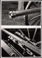 cca 1950-1960 Fegyvertörténet, kiállítási tárgyak a Gratz-i múzeumból, 3 db, 12x17 cm