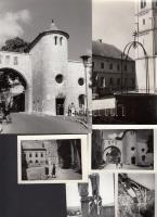 cca 1950-1970 Veszprémi városképek, 6 db, 5x8 és 12x18 cm közötti méretekben