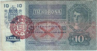 1915. 10K piros "MAGYARORSZÁG" körbélyegzővel T:III Adamo K11B