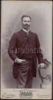 cca 1900-1910 Erdélyi Mór (1866-1934): Ballagi Géza író, országgyűlési képviselő, 20x11 cm