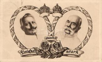 Wilhelm II, Franz Joseph, propaganda (small tear)