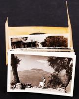 cca 1940 Barasits fotó: Fonyód, 10 db 4,5x8 cm-es képet tartalmazó eredeti fénykép leporellóba hajtogatva