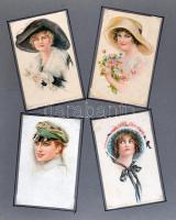 Képeslaptétel, 254 háború előtti vegyes lap, magyar és külföldi városképes és motívum, albumban és dobozban, érdekes anyag sok jobbal / Lot of 254 pre-war postcards, city views and thematic cards, Hungary and foreign, interesting material in album and a box