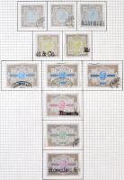 Ausztria okmánybélyeg speciál gyűjtemény a kezdetektől az 1920-as évekig, kb 2.200-2.500 db benne ma...