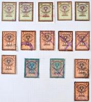 Ausztria okmánybélyeg speciál gyűjtemény a kezdetektől az 1920-as évekig, kb 2.200-2.500 db benne ma...