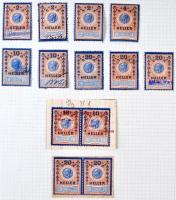 Ausztria okmánybélyeg speciál gyűjtemény a kezdetektől az 1920-as évekig, kb 2.200-2.500 db benne ma...