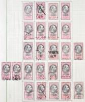 Ausztria okmánybélyeg speciál gyűjtemény a kezdetektől az 1920-as évekig, kb 2.200-2.500 db benne ma...