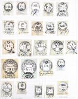 Ausztria okmánybélyeg speciál gyűjtemény a kezdetektől az 1920-as évekig, kb 2.200-2.500 db benne ma...